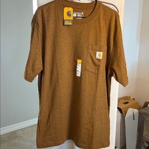 Carhartt Tan Short Sleeve Pocket Tee